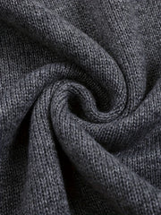 Casual Sweater Women's Plus Solid Long Sleeve Button Lapel Collar