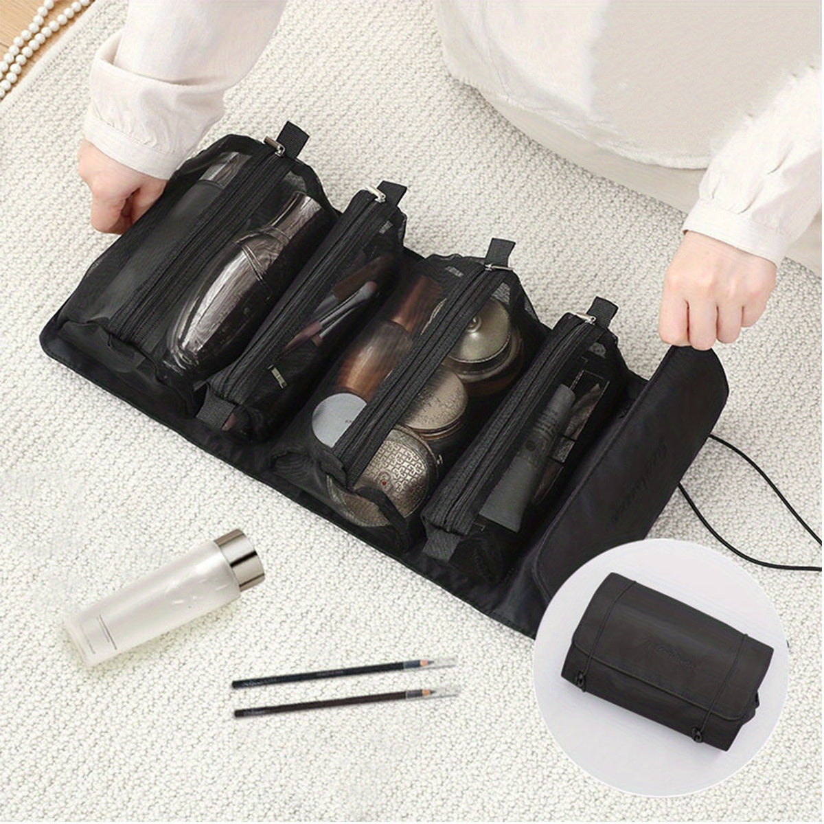 Large Capacity Portable Waterproof Toiletry Bag
