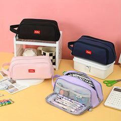 3-Layer Large Pencil Case Stationery Box Japanese Pencil Bag