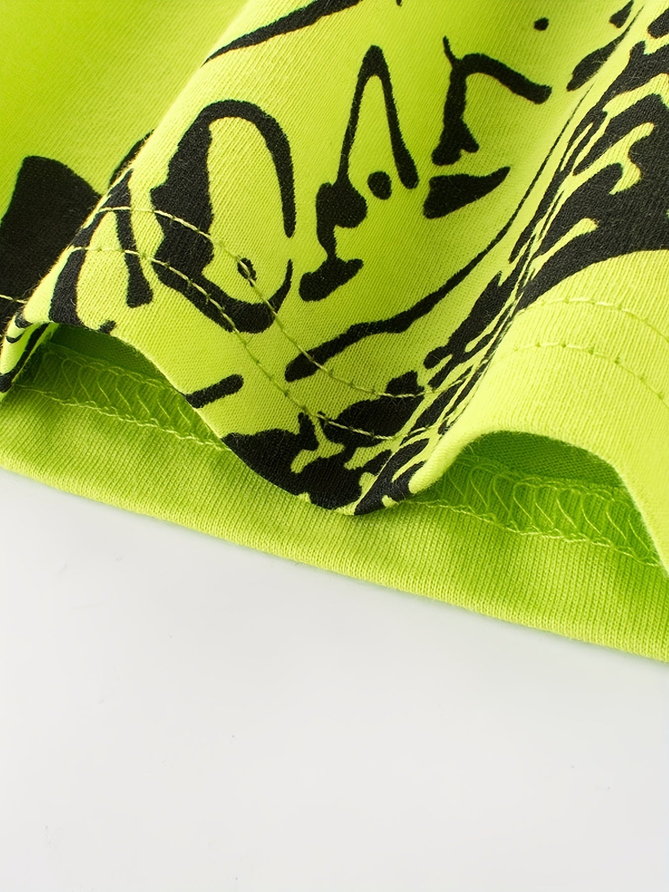 Dino Pattern Green Cotton T-shirt & Shorts Set For Boys Summer