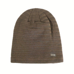 Velvet Woolen Beanie Hat Cold-proof Ear Protection Knitted Ski Cycling Hat