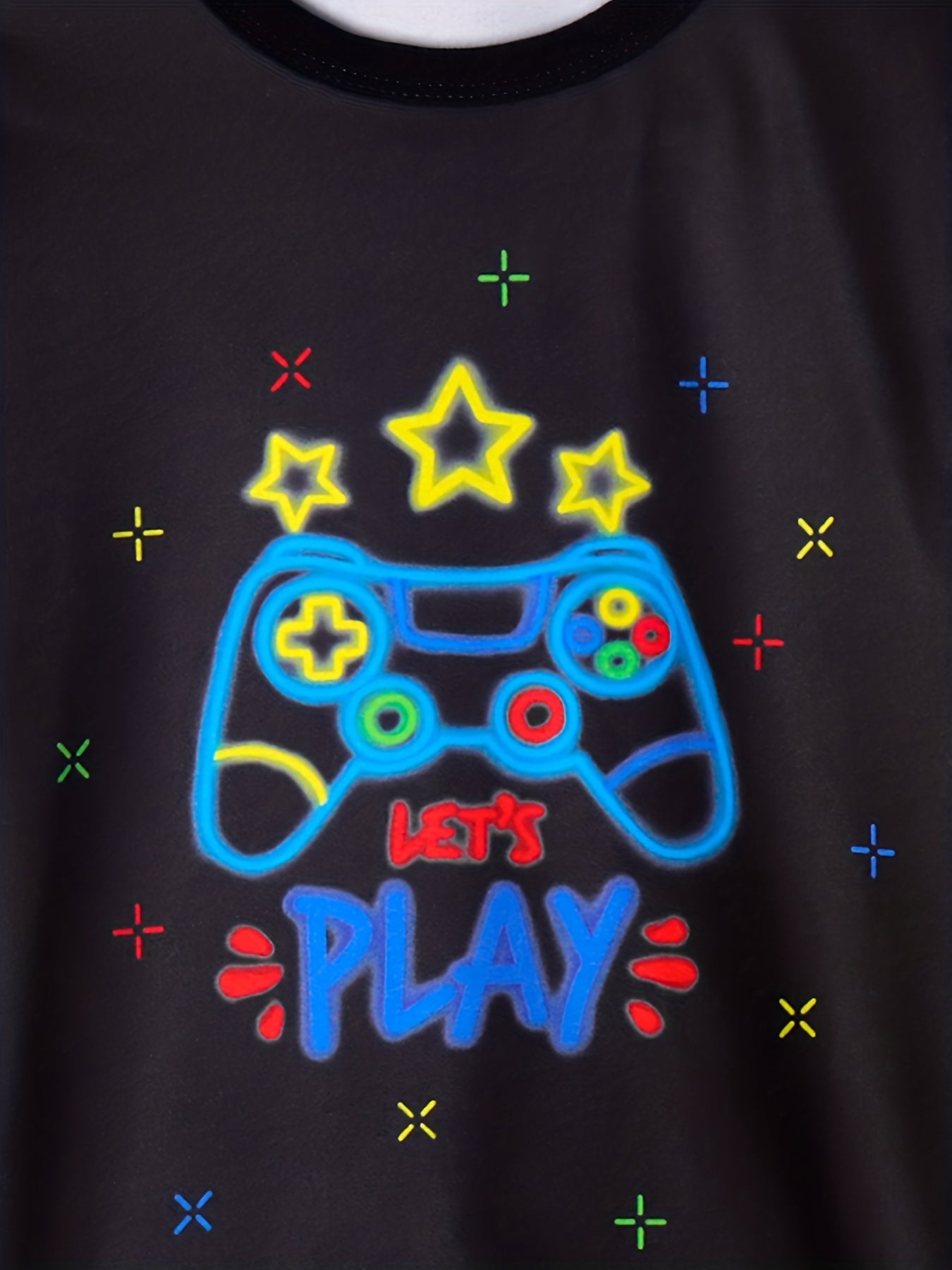 Boys Game Console Pajamas Set - Short Sleeve T shirt & Trousers