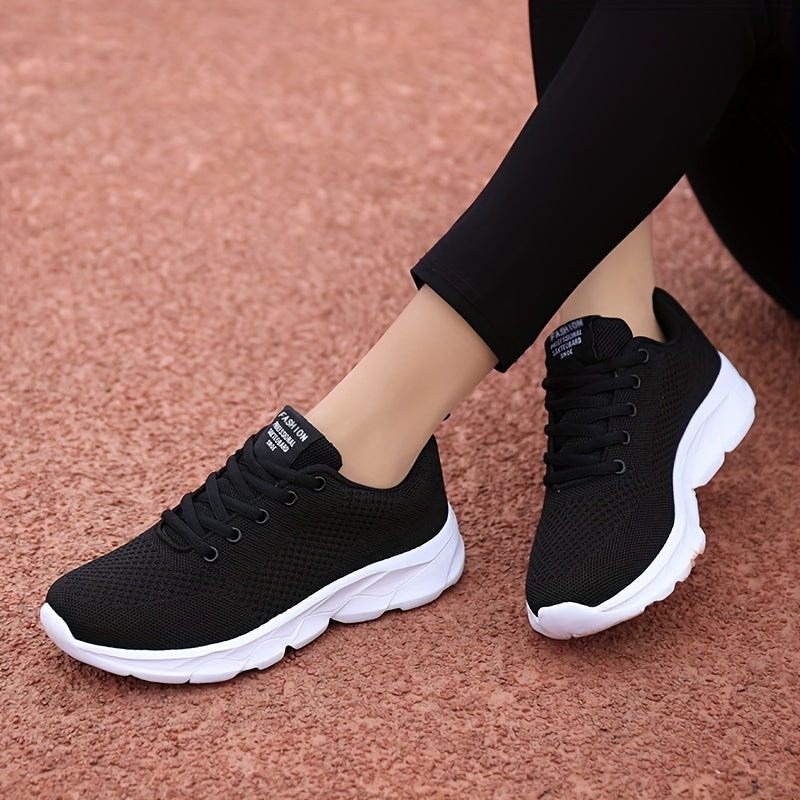 Women's Lightweight Mesh Running Shoes Lace-up Sneakers