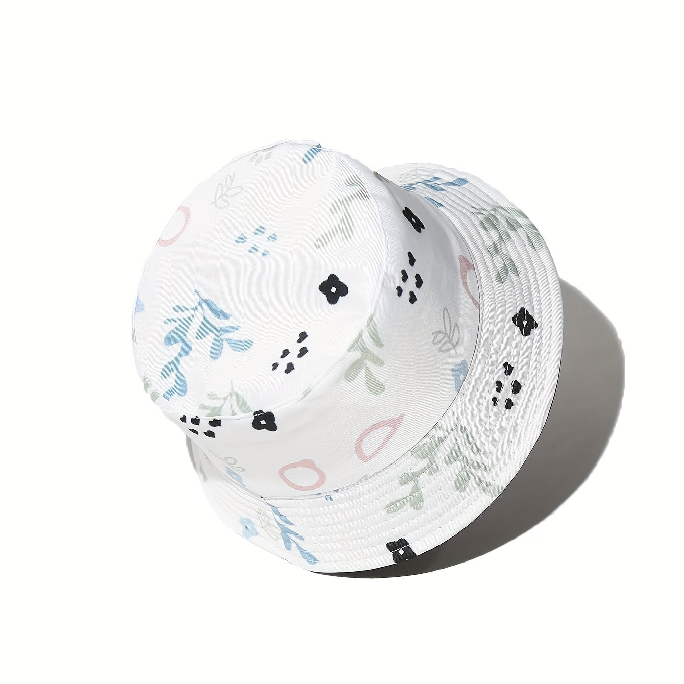 Kids Sunshade Bucket Hat Patterned Double-Sided Outdoor Travel Vacation