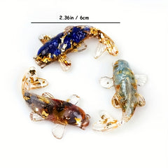 Crystal Gravel Drop Glue Fish Shape Small Ornaments Gift Fish Tank Aqu