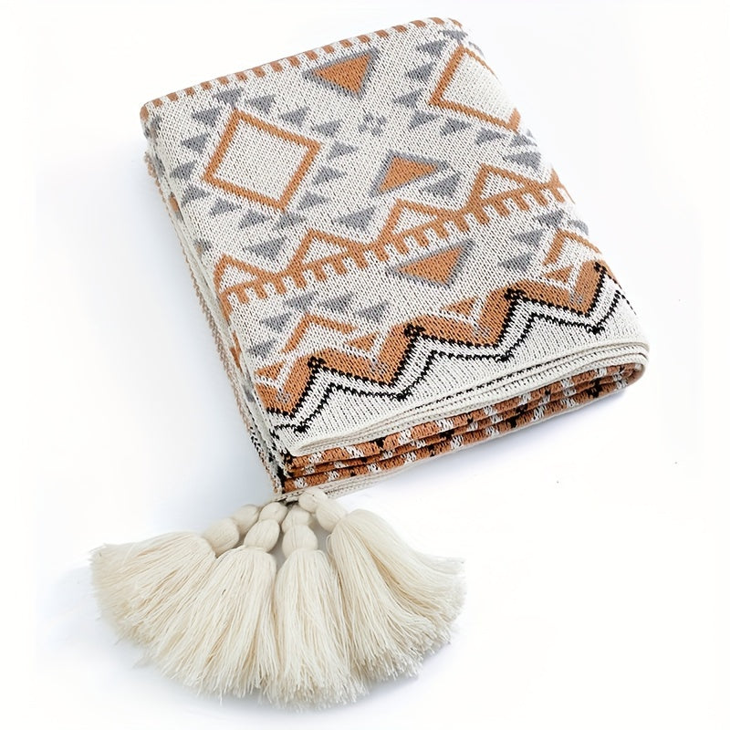 Bohemian Knit Blanket Sofa Cover Air Conditioning Blanket Baby Blanket
