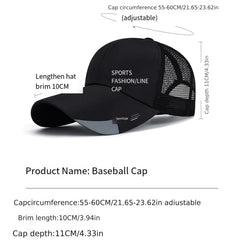 Summer Mesh Breathable Sunshade Baseball Cap Sun Hat