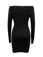 Off Shoulder Bodycon Party Mini Dress