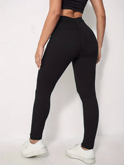 Distressed High Waist Skinny Jeans Women's Denim Pants