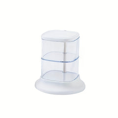Makeup Sponge Storage Organizer Container with Lid Turntable