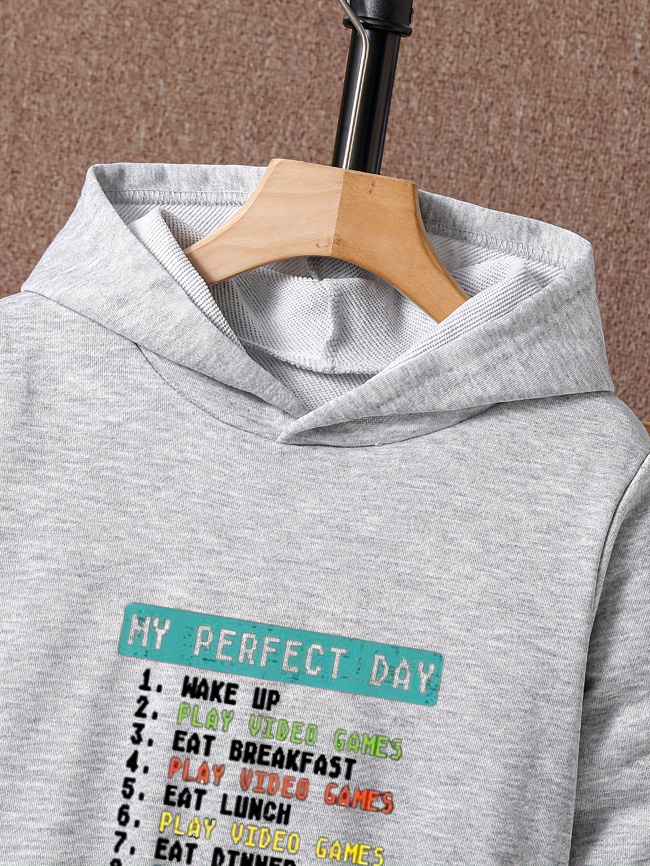 Boys Kids Casual Hoodie & Sweatpants Set Outdoor Clothes