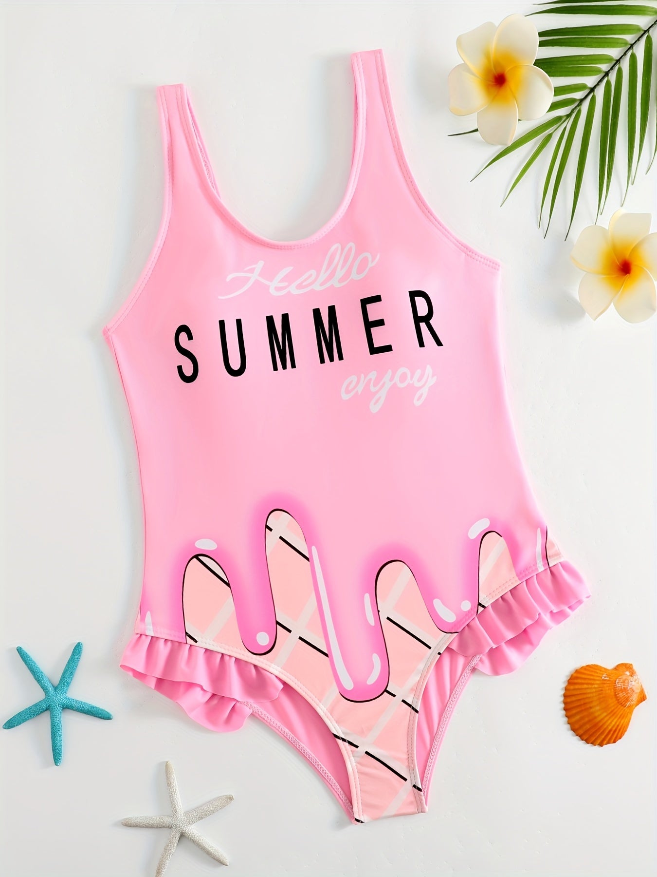 Girls' One piece Bikini Swimsuit for Summer