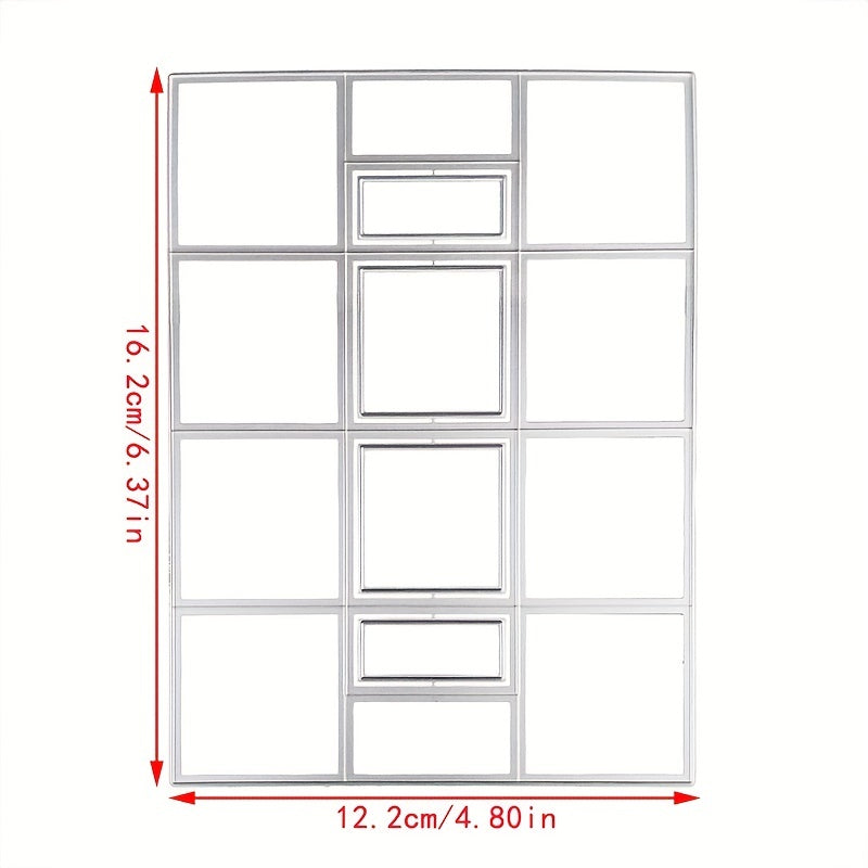 Metal Rectangular Cutting Dies Embossing Stencils Template For DIY Craft