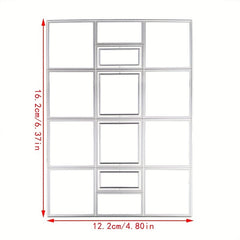 Metal Rectangular Cutting Dies Embossing Stencils Template For DIY Craft