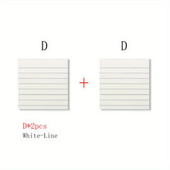 2pcs Sticky Note Book for Creativity 80pg Memos & Messages