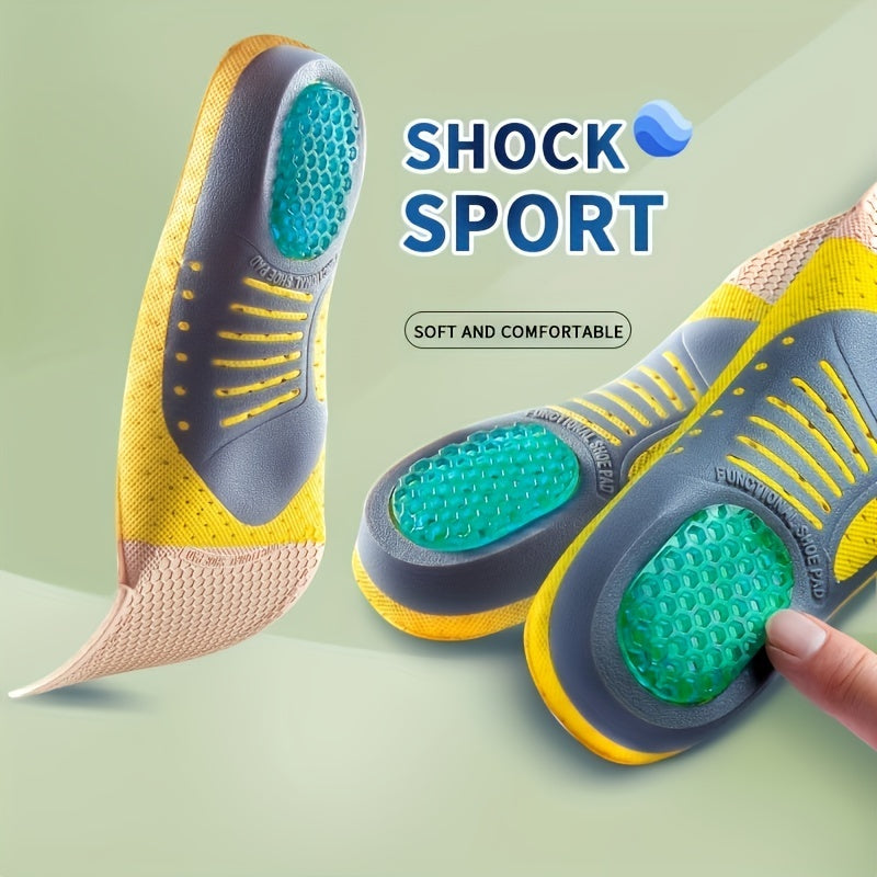 Sports Shock Absorption Insoles High Elastic Comfortable Running Insoles