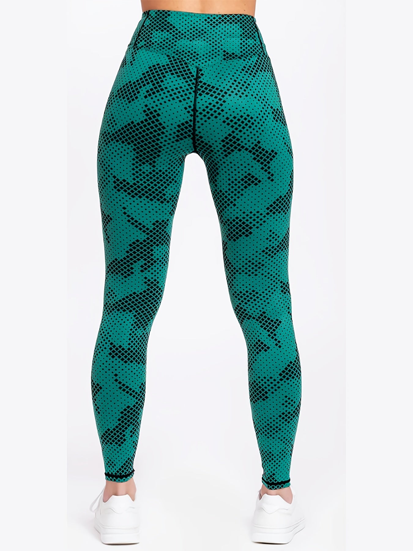 Graphic Print Butt Lifting Leggings High Waisted Gym Pants
