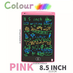 LCD Writing Board For Kids 8.5 Inch - Colorful Doodle Drawing Board