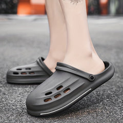 Men's Lightweight Comfy Clogs Hollow Out Non Slip Garden Shoes Summer