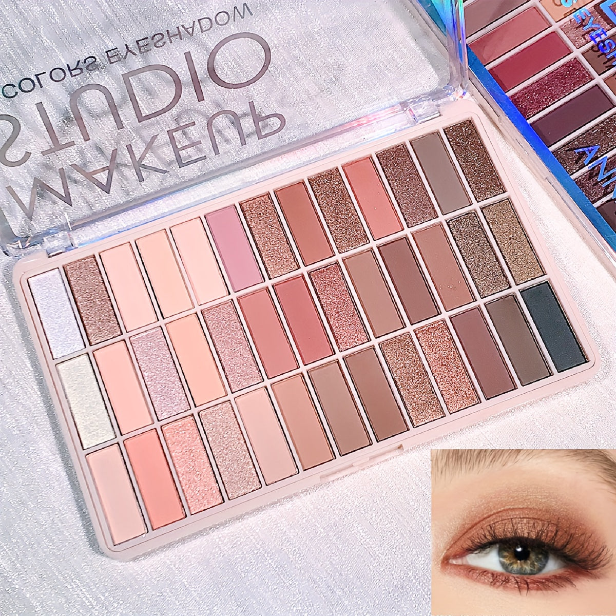 Multicolor Eyeshadow Palette High Pigmented Brown Nude Waterproof Sweat Proof