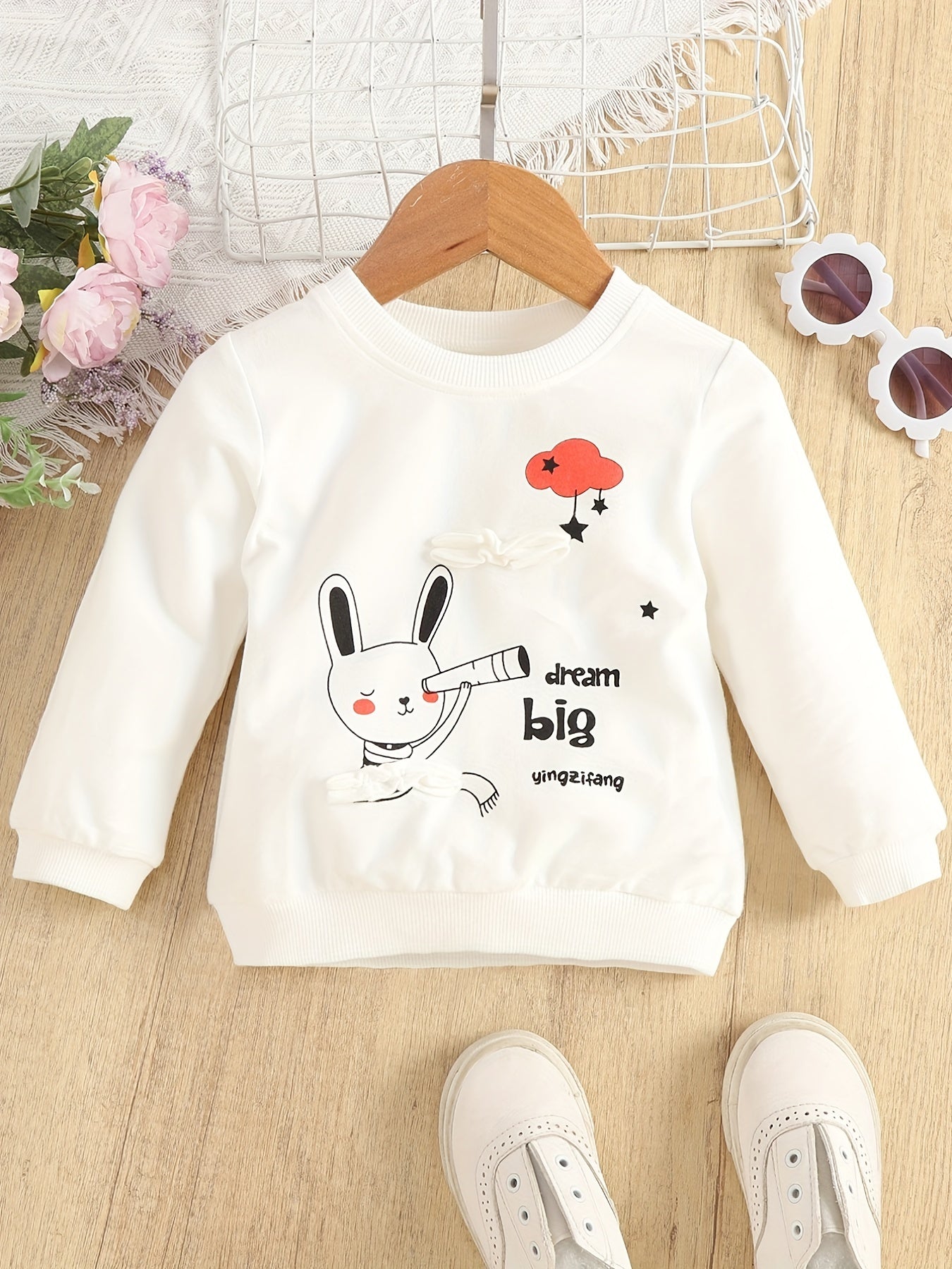 Toddler Baby Cartoon Graphic Pullover Sweatshirt