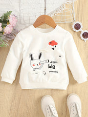 Toddler Baby Cartoon Graphic Pullover Sweatshirt