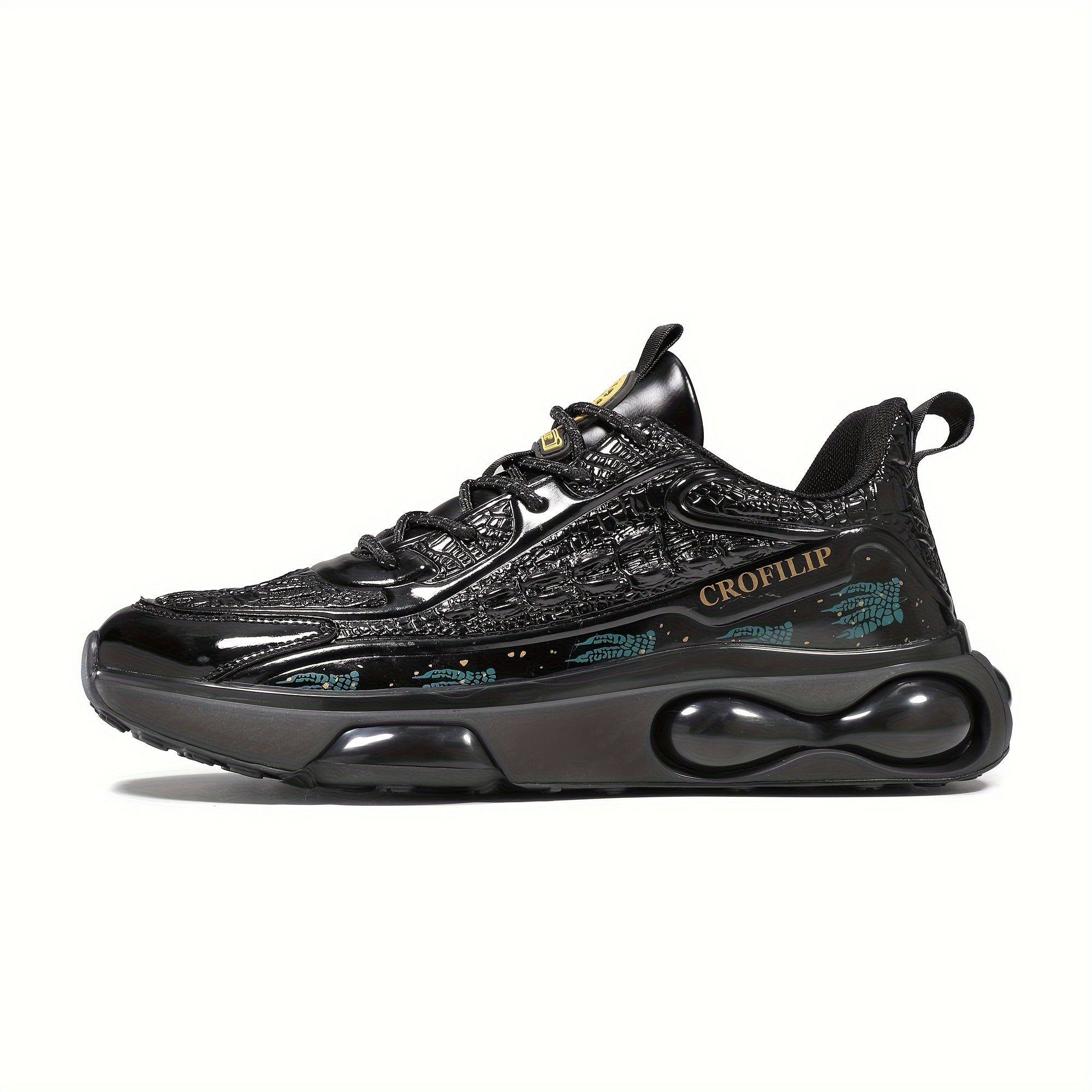 Men's Shock-Absorbing Running Shoes Non Slip Lace Up Sneakers