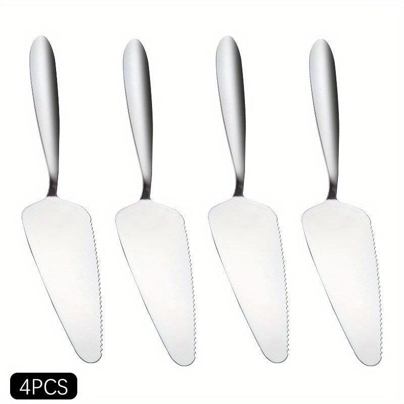 Cake Spatula Slicer Stainless Steel Pizza Shovel Fine Serrated Edge
