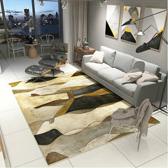 Modern Geometric Area Rug Morandi Non Shedding Floor Carpet Living Room