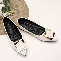 Women's Pointed Toe Ballet Flats Slip on Shoes Lightweight