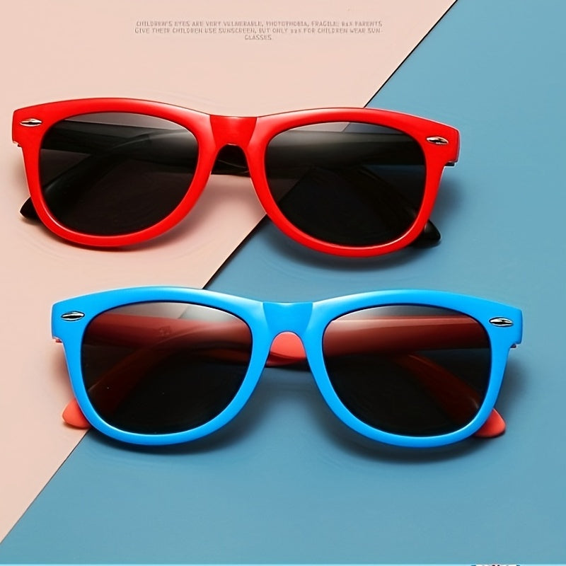Boy's Silicone Anti UV Sunglasses Polarized Glasses