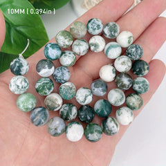 Jade Tree Bark Agate Bracelet Indian Chalcedony Water Grass Loose Bead