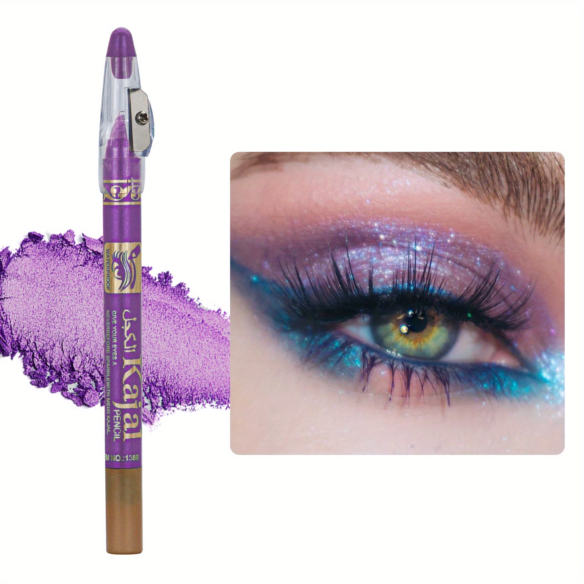 Pearly Eyeshadow Stick Metallic Purple