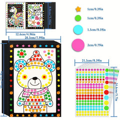 20pcs Funny Puzzle Painting Kits Dot Stickers 10 Different Patterns