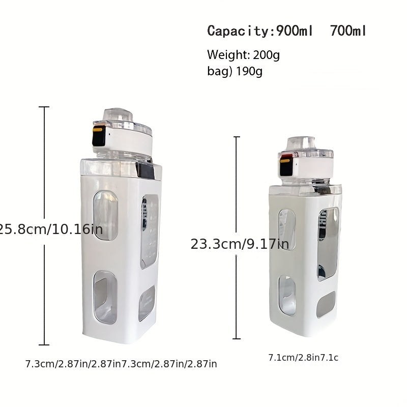 Portable Square Sports Water Bottle 900ml