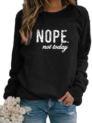 Letter Print Pullover Sweatshirt Casual Long Sleeve Crew Neck Sweatshirt