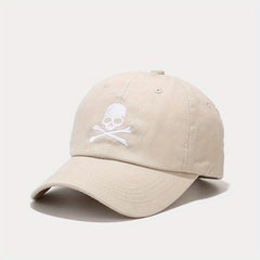 Skull Pattern Cotton Baseball Cap for Men