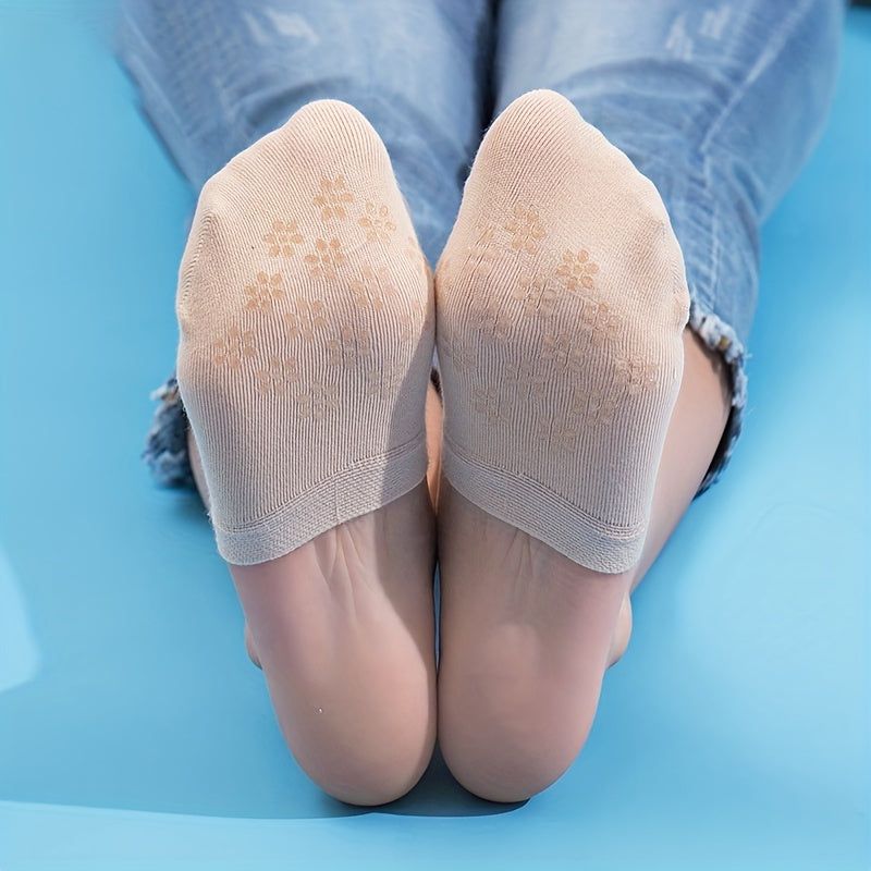 3 Pairs Breathable Half Palm Anti-slip Socks Women's Stockings