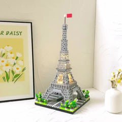 Paris Eiffel Tower Model Building Blocks Educational Toys Puzzle