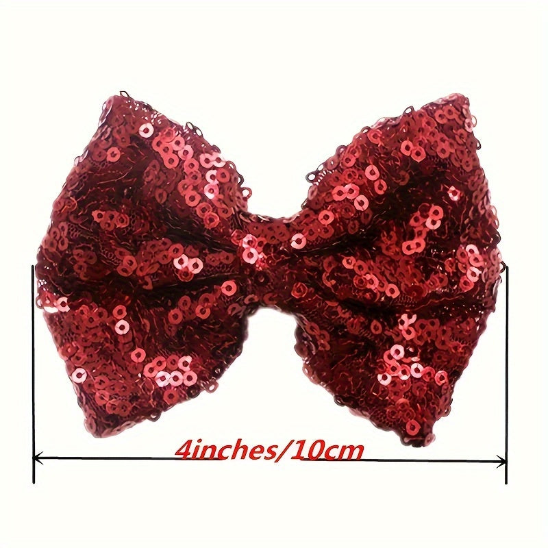 15pcs Sequin Bow Hairpin Hair Accessories