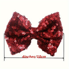 15pcs Sequin Bow Hairpin Hair Accessories
