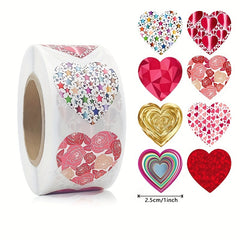 Love Stickers Roll Self-Adhesive Labels Sealing Stickers