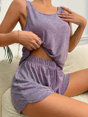 Tank Top & Lounge Shorts Pajama Set for Women