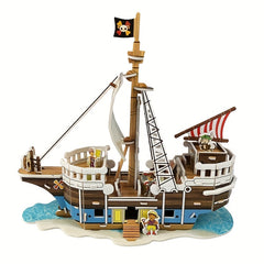 Pirate 3D Model Puzzle DIY Toy for Kids, Fun Toys Expand Thinking