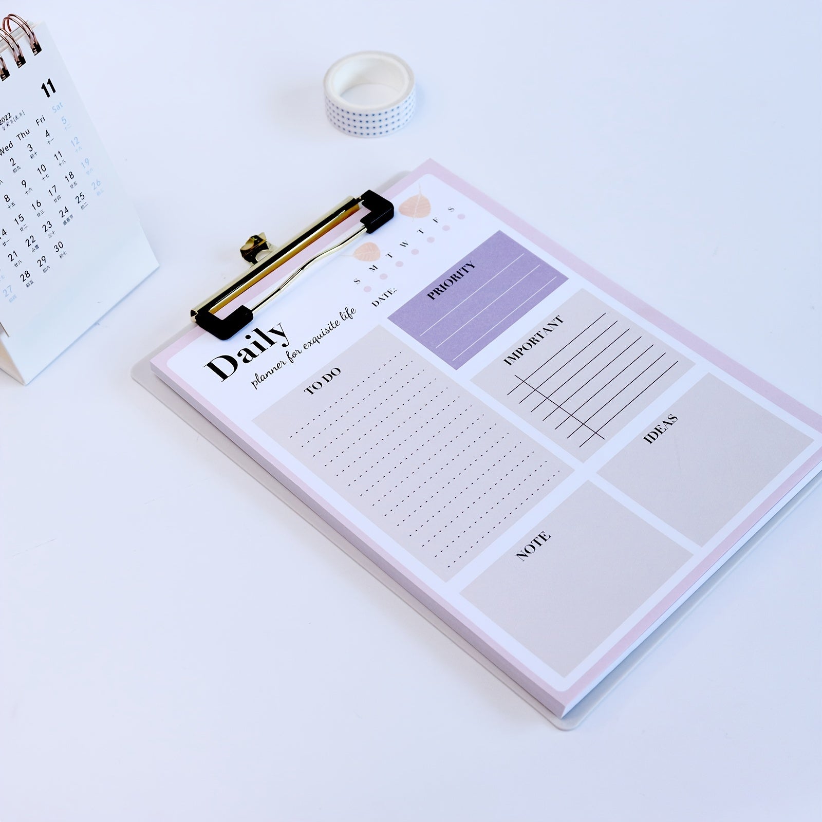 Letter Graphic Plan Notepad 52 Sheets For Daily Planning