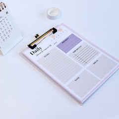 Letter Graphic Plan Notepad 52 Sheets For Daily Planning