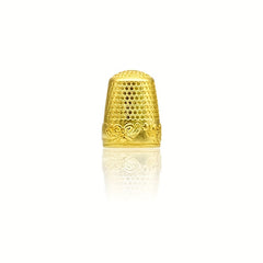 Metal Sewing Thimble Rings Hand DIY Red Bronze Shield