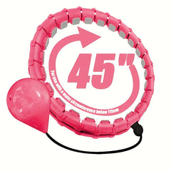 Pilates Waist Training Ring Fitness Hoop with Solid Ball