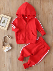 Spring Baby Casual Tracksuit Boy Girl Jacket Pants 2Pcs Set
