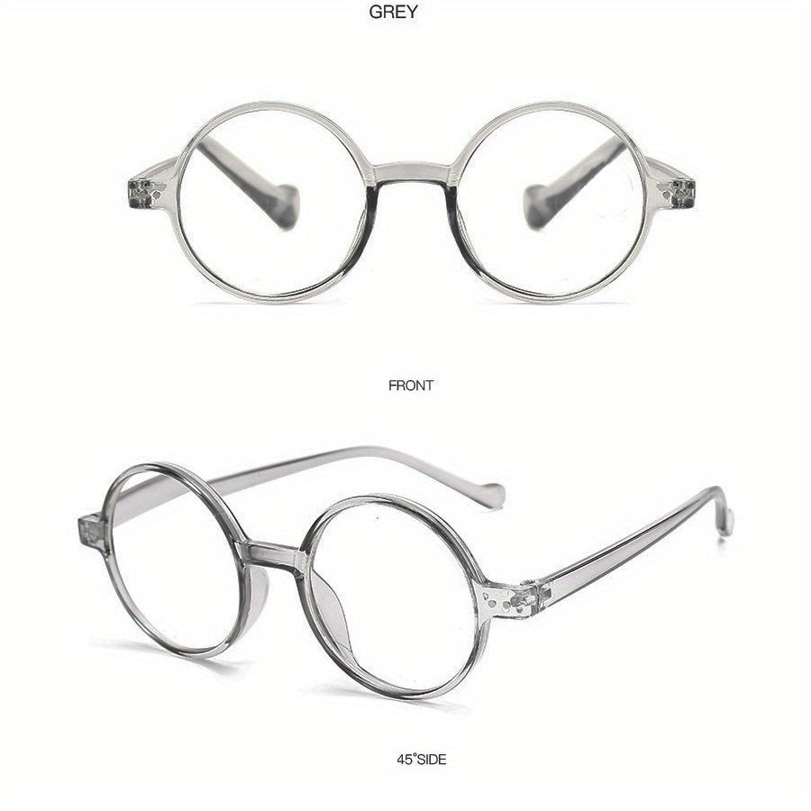 Round Jelly Frame Light Blocking Glasses